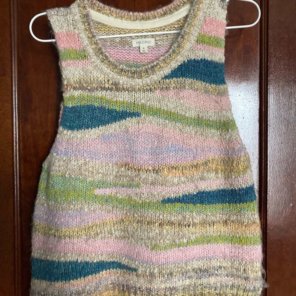 Pilcro Multicolor Knit Sleeveless Sweater